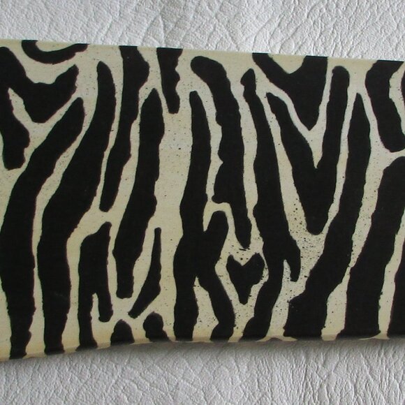 Zebra Print Custom Painted Small Shelf - Picture 4 of 10